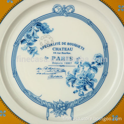 10.5 Inches Elegant New Bone China Fine Dining Plate of New Classic